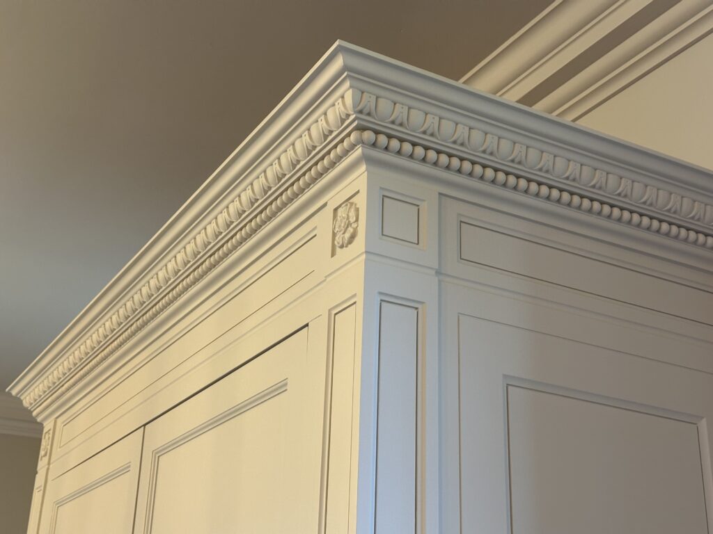 Painting ornate features to kitchens in period homes