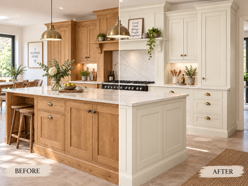 Hand Painting or spray painting kitchens in Nottingham and the East Midlands