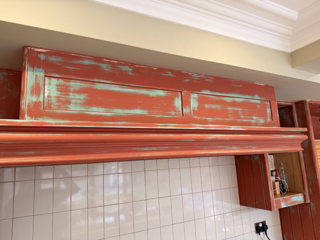 Preparing a kitchen for hand painting