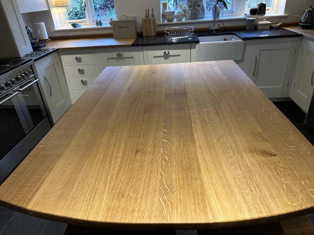 Sanding wooden worktops in Nottingham