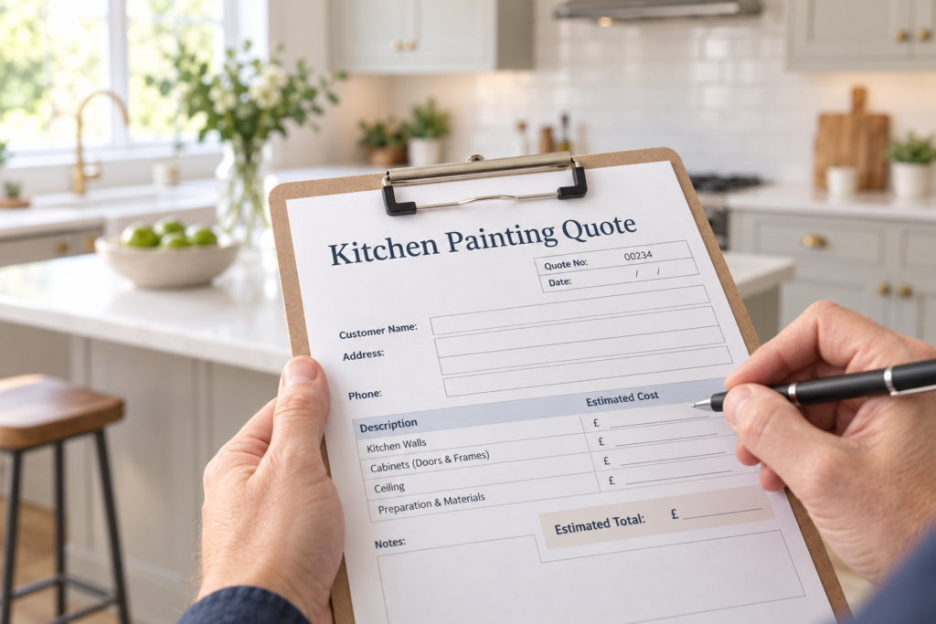Cost to paint my kitchen Nottingham